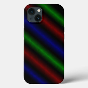 Case-Mate iPhone Case Stripe psychédélique en rouge bleu vert iPhone 13