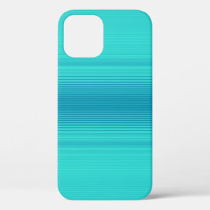Coques Pour iPhone Stripes - Aqua Turquoise Cyan Blue