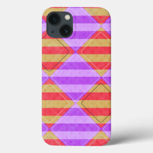 Coques Pour iPhone Stripes, Diamants, Spot Motif par Shirley Taylor