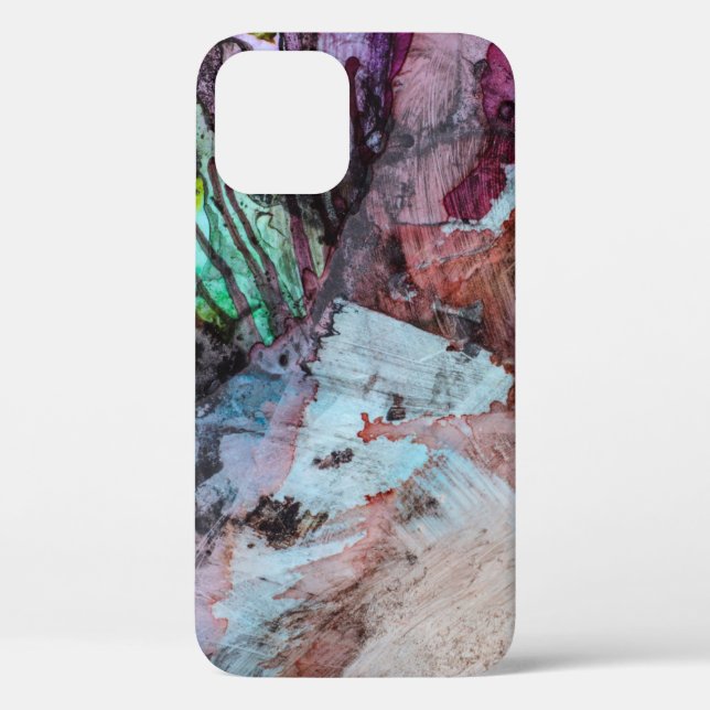 Coques Case-Mate iPhone Structure d'encre abstraite de fond (Verso)