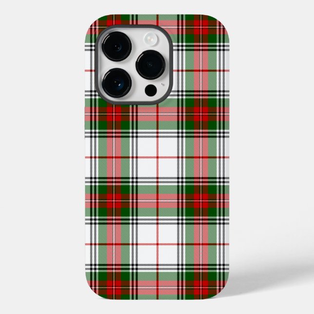 Coques Case-Mate iPhone Stuart / Stewart Red Green White Plaid (Verso)