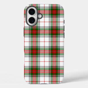 Coques iPhone 16 Plus Stuart / Stewart tartan blanc rouge vert plaid