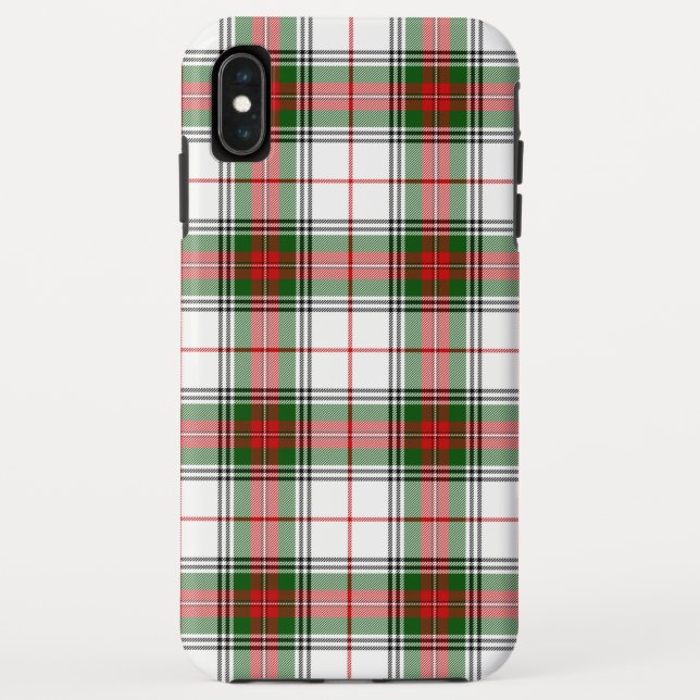 Coques Case-Mate iPhone Stuart / Stewart tartan blanc rouge vert plaid (Dos)