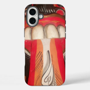Coques iPhone 16 Plus Stupéfier asiatique de Halloween de langue étrange