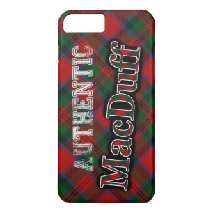 Coque iPhone 8 Plus/7 Plus Style authentique Clan MacDuff Scottish Tartan Des