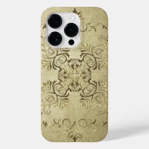 Coque Pour iPhone 14 Pro Style baroque grunge texture.