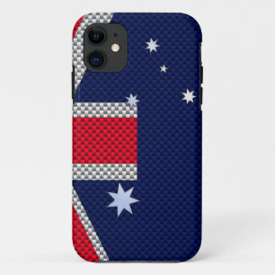 Case-Mate iPhone Case Style Chrome de fibre de carbone design drapeau au