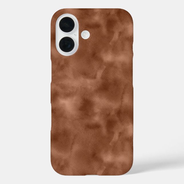 Coques Case-Mate iPhone Style d'aquarelle Abstraite Brown (Verso)