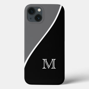 iPhone 13 Case Style de monogramme professionnel pour hommes