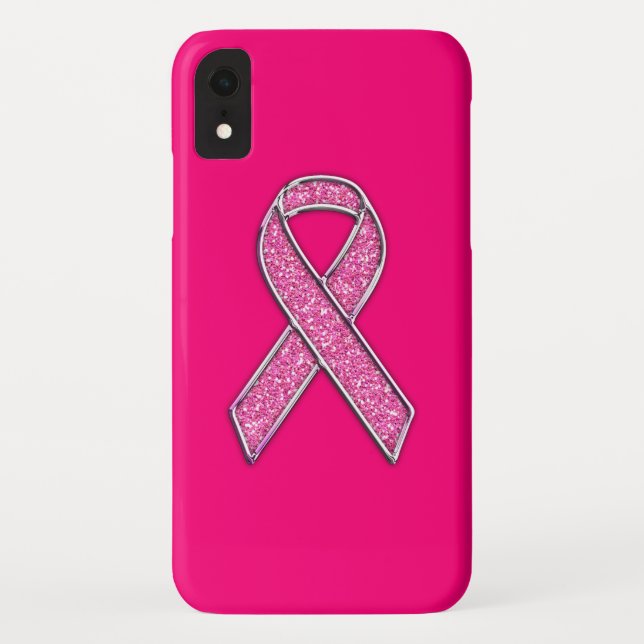 Coques Case-Mate iPhone Style de Parties scintillant courbée Chrome Pink R (Dos)