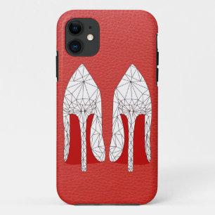 Coques Pour iPhone Style de triangle de maille de STYLETS SUR le cuir