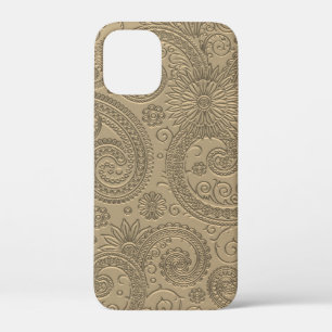 Case-Mate iPhone Case Style Etché Moderne Or Paisley Modèle Floral