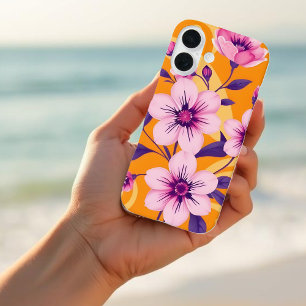 Coque Pour iPhone 16 Style Floral Dopamine Été Vibrant
