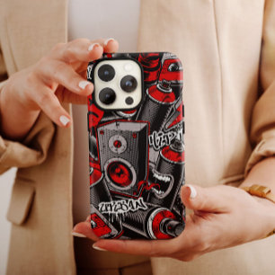 Coque Pour iPhone 14 Style Graffiti rouge iPhone   iPhone 14 Coque-Mate