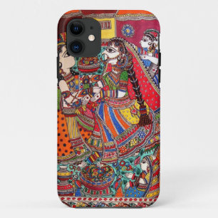 COQUES POUR iPhone STYLE INDOU D'ART DES DIEUX MADHUBANI DE RADHA