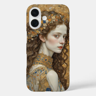 Coque Pour iPhone 16 Style Klimt hommage fille couverture