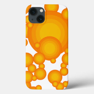 Case-Mate iPhone Case Style Oranger 70s cercles comme des bulles