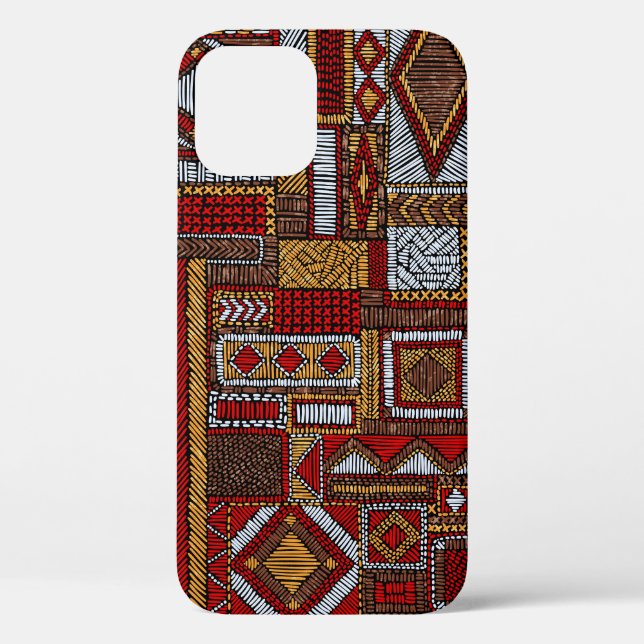 Coques Case-Mate iPhone Style Patchwork Impression ethnique brodée (Verso)