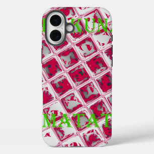 iPhone 16 Plus Case Style Red Hakuna Matata