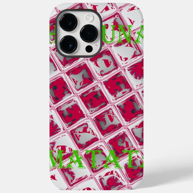 Coques Case-Mate iPhone Style Red Hakuna Matata (Verso)