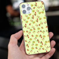 Style Rouge & rose motif de fleurs exotiques sur v