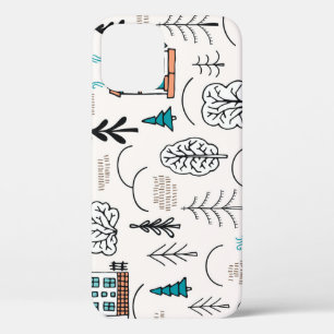 Case-Mate iPhone Case Style scandinave Maisons Motif forestier