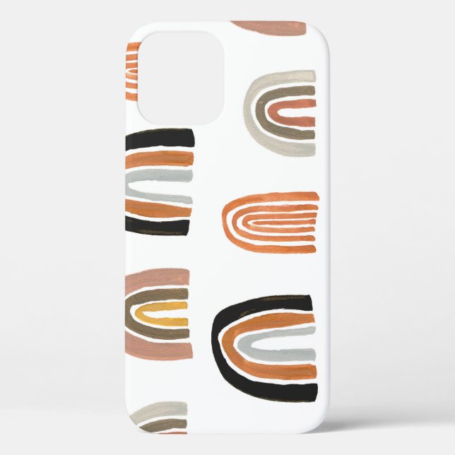 Coques Case-Mate iPhone Style simple Pastel Rainbow pour enfants (Verso)