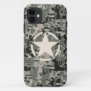 Coques Pour iPhone Style stylo étoile Camouflage numérique kaki
