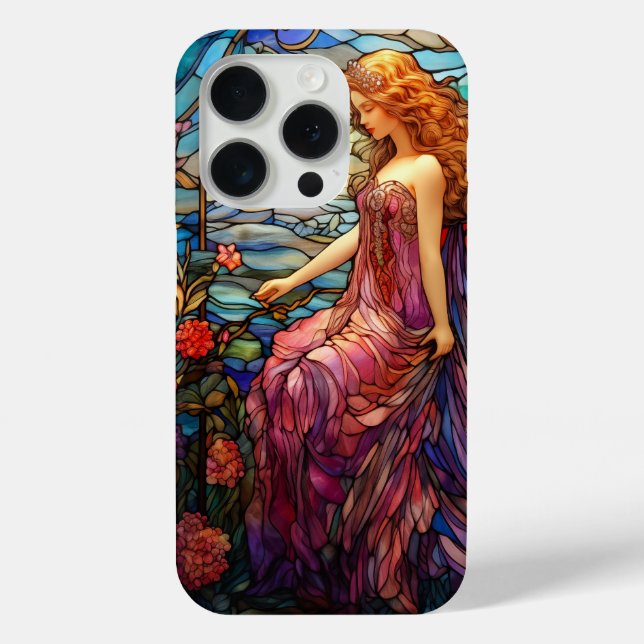 Coques Case-Mate iPhone Style Tiffany Vitrail Verre magique Fée (Verso)