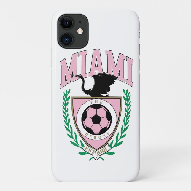 Coques Case-Mate iPhone Style Varsity de football de Miami (Dos)