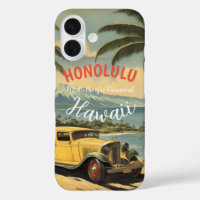 Style vintage Hawaiian Travel Honolulu Mid-Pacific