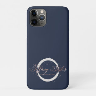 Case-Mate iPhone Case Styles Tiffany Marine Blue & Rose Gold Company Log