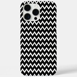 Coques iPhone 16 Pro Max Styliste Chevron noir et blanc