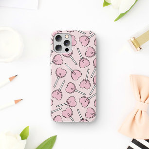 Case-Mate iPhone Case Sucettes roses, sucettes en forme de cœur, motif d