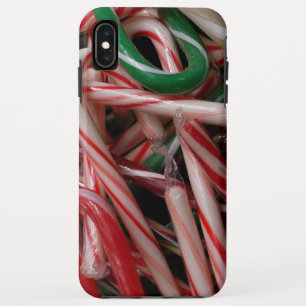 Case-Mate iPhone Case Sucres de canne Noël Vacances Blanc Vert et Rouge