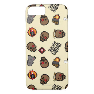 Coque iPhone 8/7 Suicide Squad   Deadshot Emoji Pattern