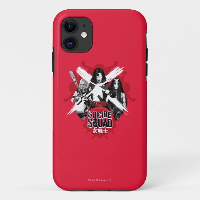 Coques Case-Mate iPhone Suicide Squad | Squad Girls "Warrior fémoral" (Dos)