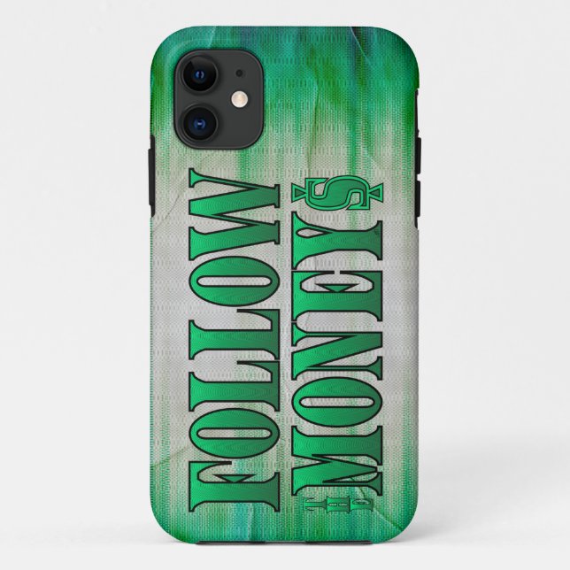 Coques Case-Mate iPhone Suivez l'argent - Grunge (Dos)