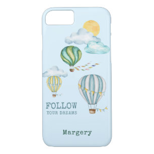 Case-Mate iPhone Case Suivez vos Dreams Watercolor Hot Air Ballots