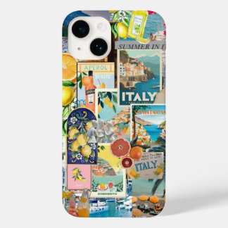 Coque Pour iPhone 14 Summer In ITALY, Fruity European Summer Collage