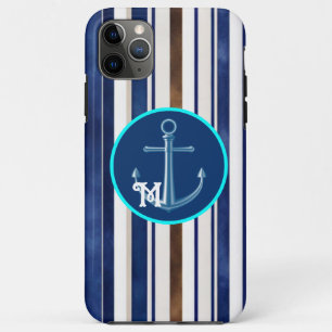 Case-Mate iPhone Case Summer Navy Blue Trendy Boat Stripes Collection