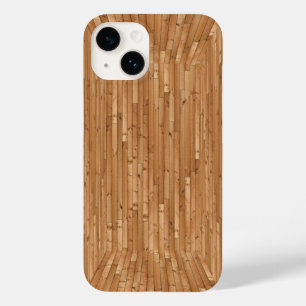 Coque Pour iPhone 14 Sun Deck - Illusion de boîte en bois
