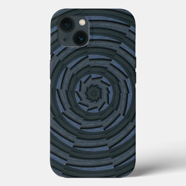 Coques Case-Mate iPhone Sun Deck - Sunburst en bois de minuit (Verso)