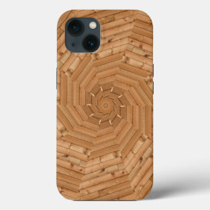 Case-Mate iPhone Case Sun Deck - Wooden Swirl Mosaic Coque-Mate iPhone C