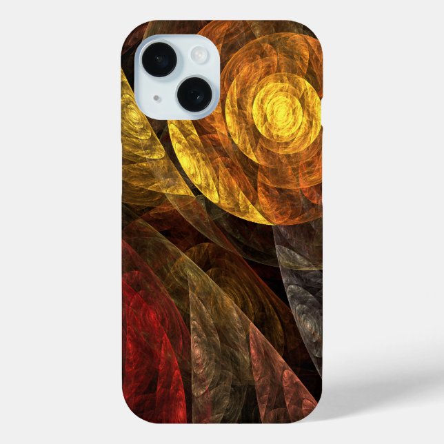 Coques Case-Mate iPhone Sun Flower Floral Moderne Art Motif Abstrait (Verso)