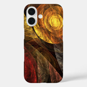 Coque Pour iPhone 16 Sun Flower Floral Moderne Art Motif Abstrait
