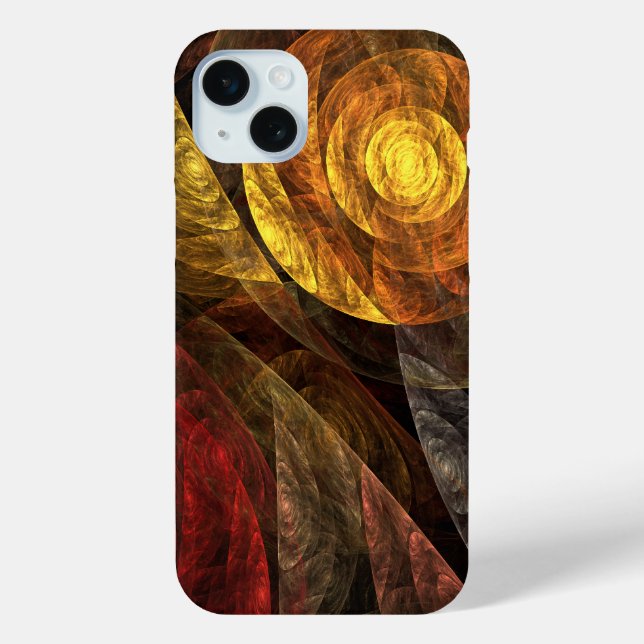 Coques Case-Mate iPhone Sun Flower Floral Moderne Art Motif Abstrait (Verso)