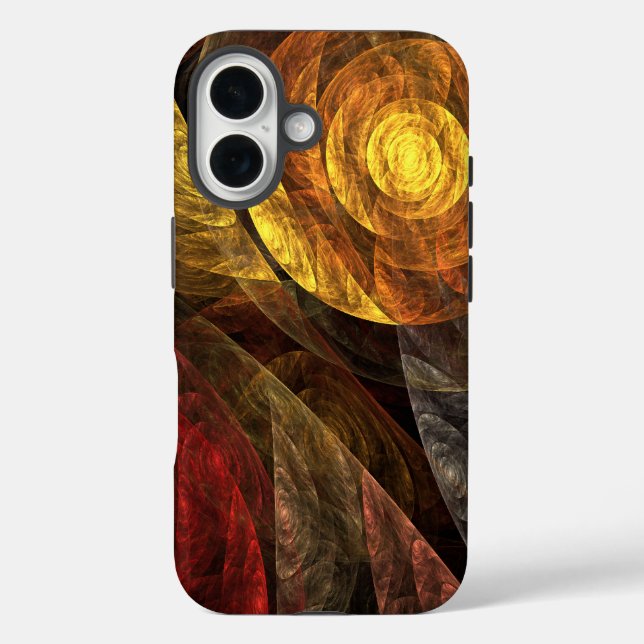 Coques Case-Mate iPhone Sun Flower Floral Moderne Art Motif Abstrait (Verso)