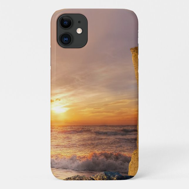 Coques Case-Mate iPhone Sun Set Sea Cliff (Dos)