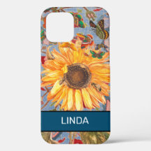 SUNFLOWER WILLIAM MORRIS iPhone 12 NOM do-it-yours